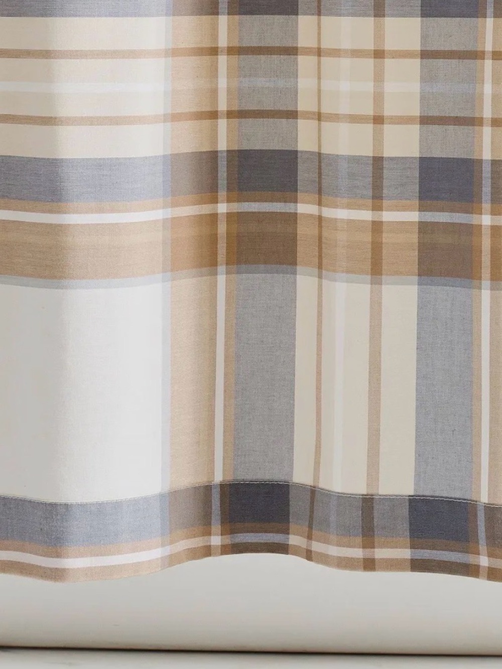 Pottery Barn Stewart Plaid Shower Curtain